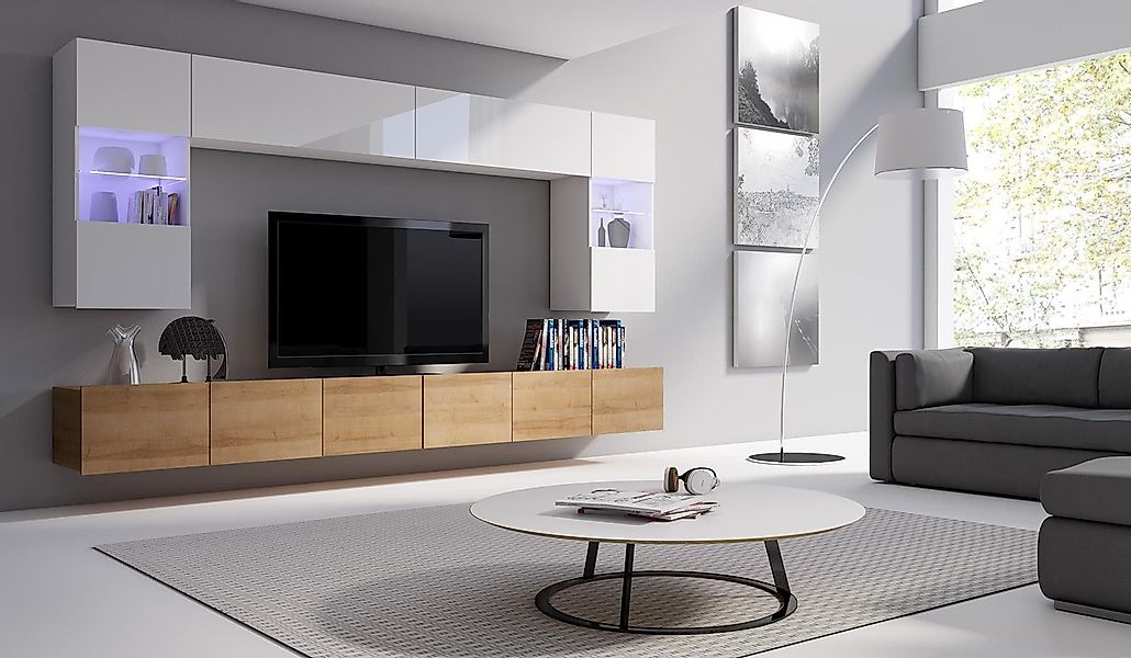 Compleo Wohnwand CALABRO, Elegant design, Ideal günstig online kaufen