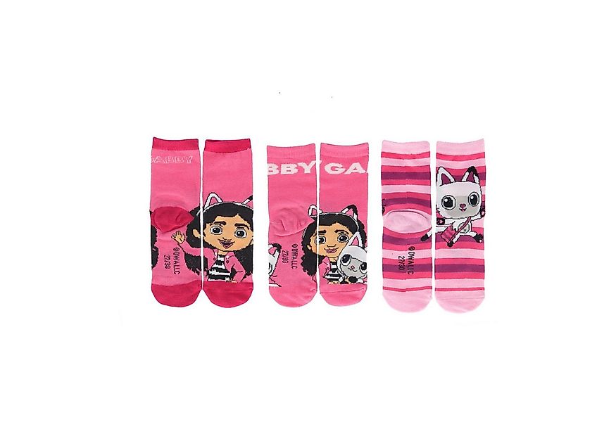 Gabby's Dollhouse Socken 3er-Pack Socken Perfekt für Fans der Serie günstig online kaufen