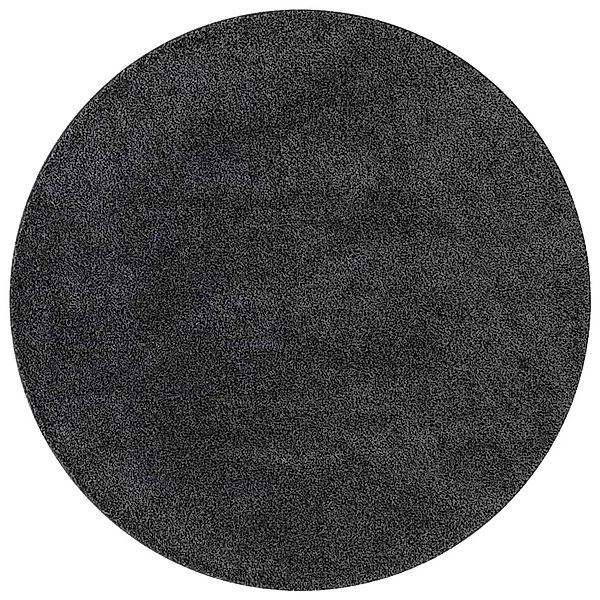 vidaXL Anti-Rutsch Shaggy Teppich Dunkelgrau 160 x 160 cm PP 4019775 günstig online kaufen