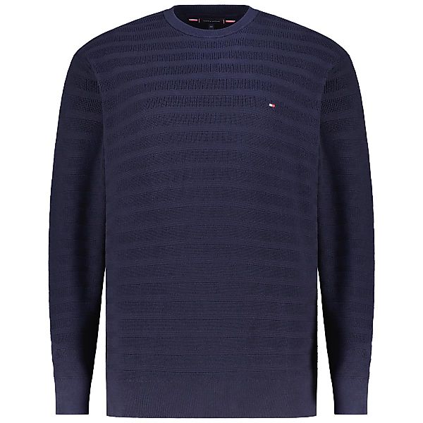 Tommy Hilfiger Strickpullover mit Strukturstreifen, pflegeleicht Farbe mari günstig online kaufen