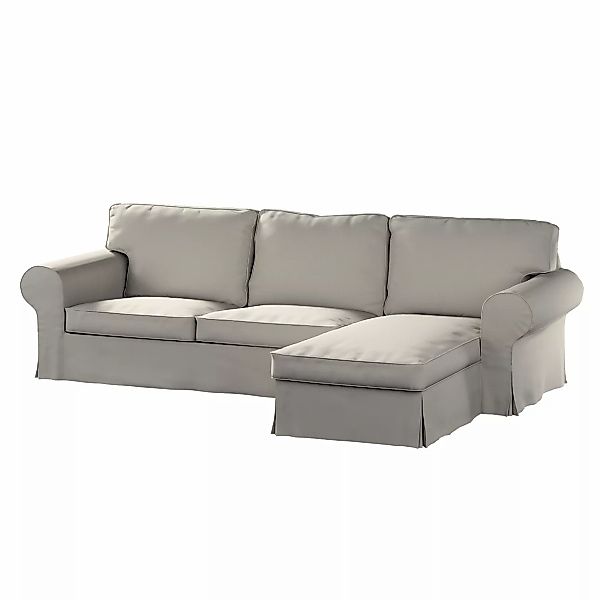 Bezug für Ektorp 2-Sitzer Sofa mit Recamiere, grau, Ektorp 2-Sitzer Sofabez günstig online kaufen