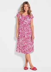 GOLDNER Sommerkleid Leinenkleid Ethno, Halbarm Printkleid günstig online kaufen