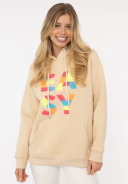 Zwillingsherz Hoodie ""EASY"", mit buntem Easy Schriftzug günstig online kaufen