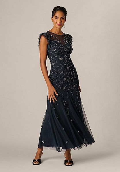 Adrianna Papell Abendkleid Petite Bead Mesh Godet Long Dress Hübsches, eleg günstig online kaufen