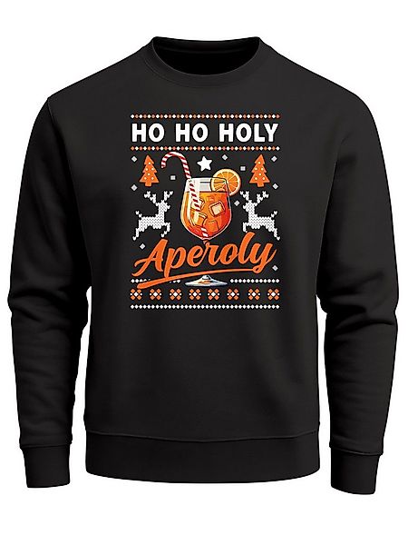 MoonWorks Sweatshirt Sweatshirt Herren Ho Ho Holy Aperoly Spruch Lustig Wei günstig online kaufen
