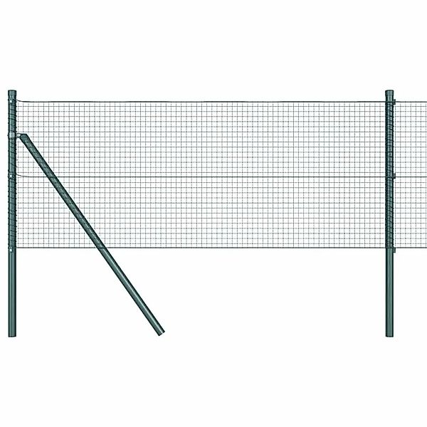 vidaXL Zaunpfosten Grün 25 x 0,4 m 19 x 19 mm Masche Stahl und PVC 3351711 günstig online kaufen