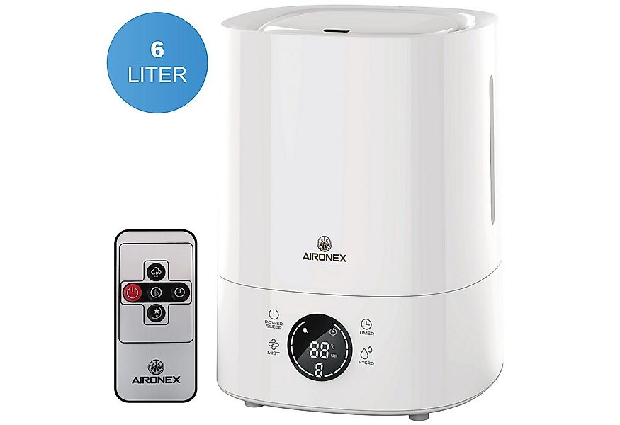 Aironex Luftbefeuchter 6 Liter – Top-Fill – Aroma – Luftbefeuchter, 6 l Was günstig online kaufen