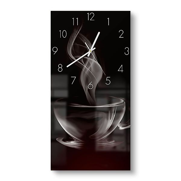 DEQORI Wanduhr 'Tasse aus Kaffeedampf' (Glas günstig online kaufen