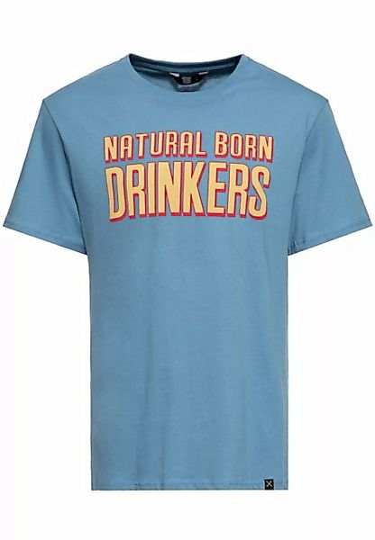 KingKerosin Print-Shirt Natural Born Drinkers (1-tlg) mit Statement Print günstig online kaufen