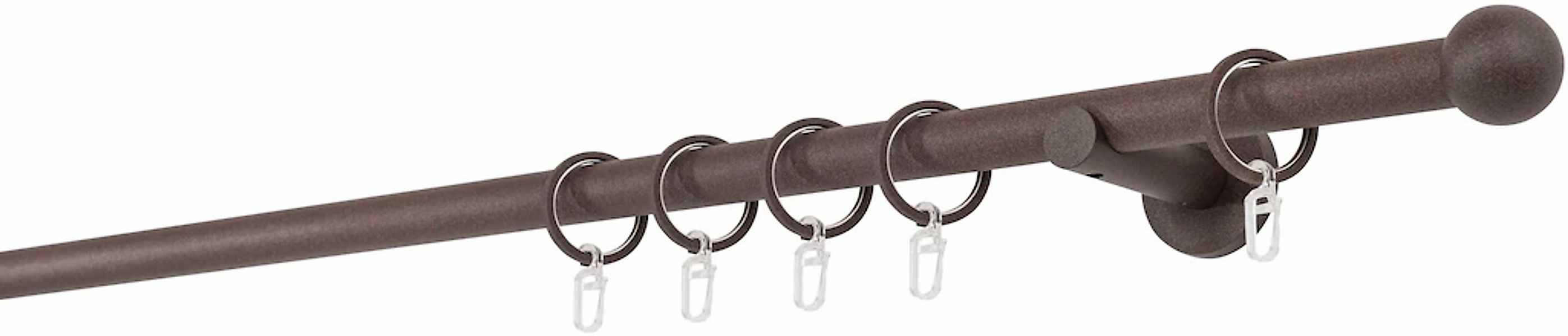 mydeco Gardinenstange "20mm Ball Wandträger 6,5 cm" 1 läufig-läufig Fixmaß günstig online kaufen