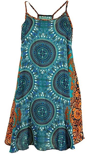 Guru-Shop Midikleid Boho Dashiki Minikleid, Trägerkleid,.. alternative Bekl günstig online kaufen