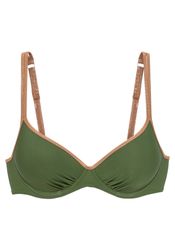 Bruno Banani Bügel-Bikini-Top "Milano" mit kupferfarbenen Paspeln günstig online kaufen