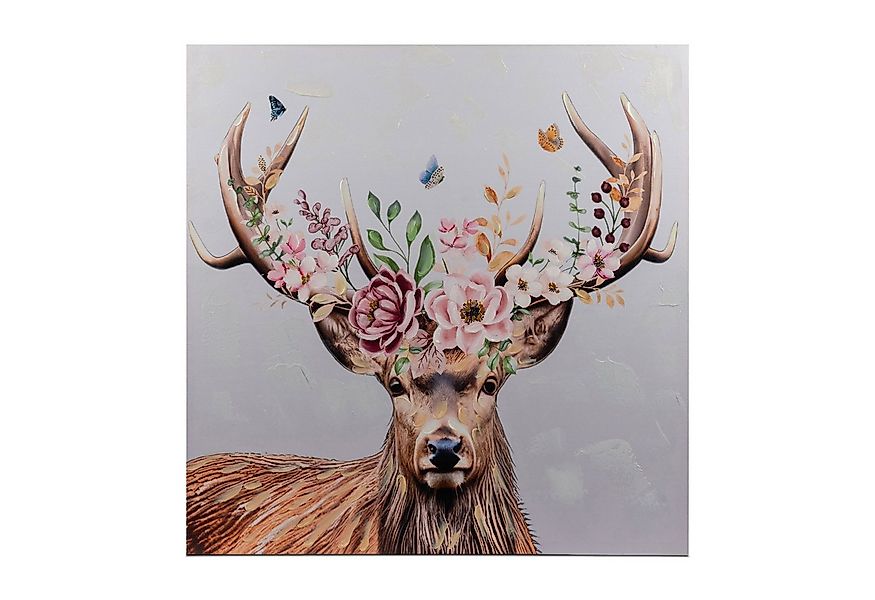 formano Wanddekoobjekt, Farbe: Mehrfarbig, Motiv: Hirsch günstig online kaufen