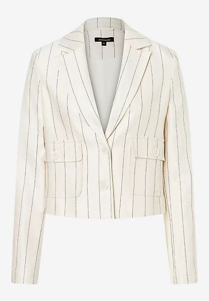 Nadelstreifenblazer, ecru/schwarz, Frühjahrs-Kollektion günstig online kaufen