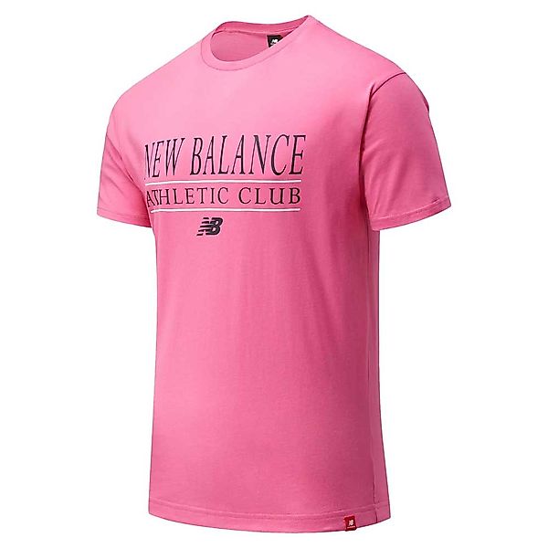 New Balance Essentials Athletic Club Kurzärmeliges T-shirt XL Sporty Pink günstig online kaufen
