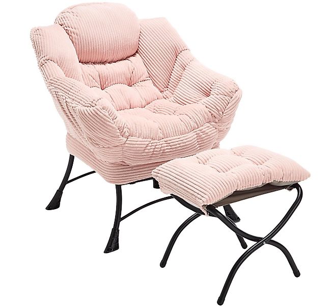 LVHOM Loungesessel Gemütliches Relaxsessel mit Hocker: Sanftes Design,prakt günstig online kaufen