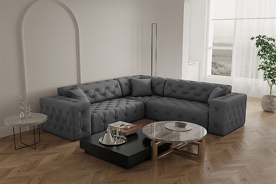 Fun Möbel Ecksofa Ecksofa Designersofa CHANTAL günstig online kaufen