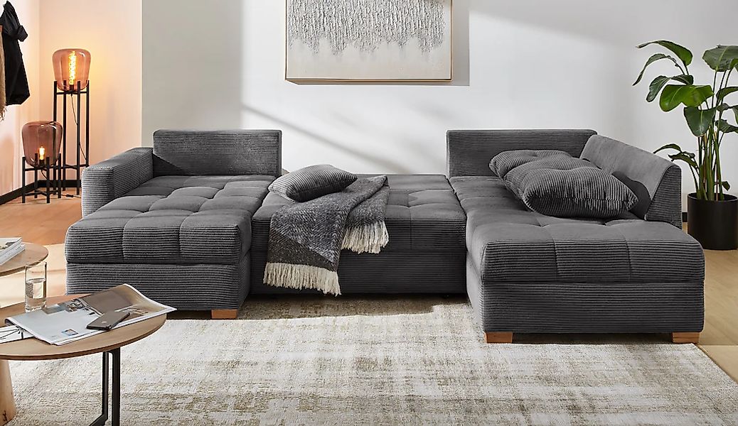 Jockenhöfer Gruppe Wohnlandschaft "Abby, inklusive Bettfunktion" Bettkasten günstig online kaufen