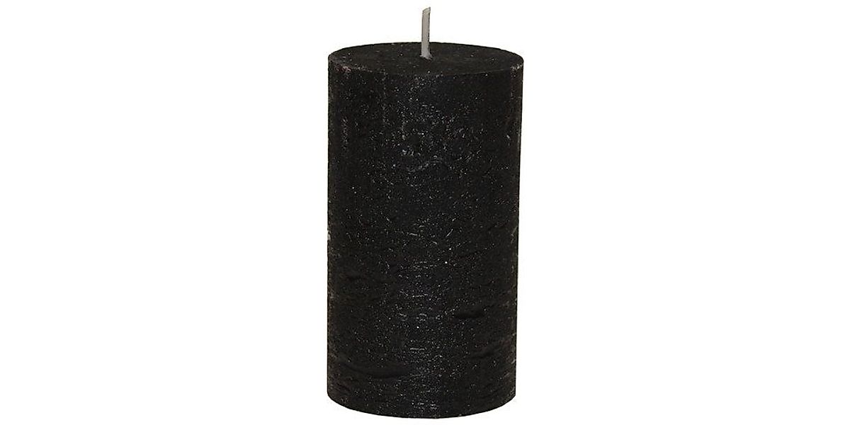 House of Rustic Stumpenkerze House of Rustic Kerze 12 cm Lack schwarz günstig online kaufen