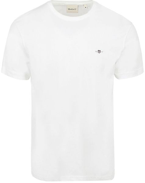 Gant T-shirt Shield Logo Weiß - Größe L günstig online kaufen