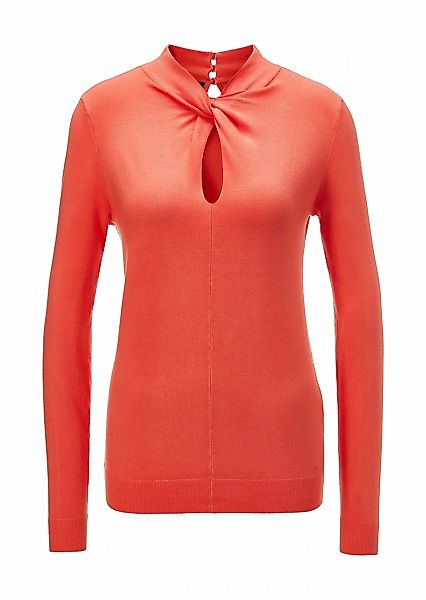 MADELEINE Longpullover "Pullover Pullover mit Knoten am Stehkragen" günstig online kaufen