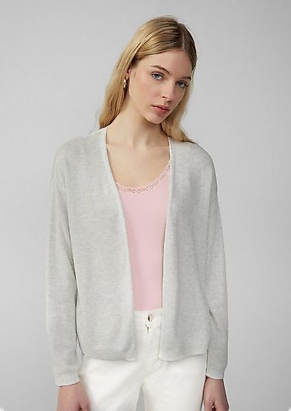 QS Funktionsjacke Strickjacke mit überschnittener Schulter günstig online kaufen