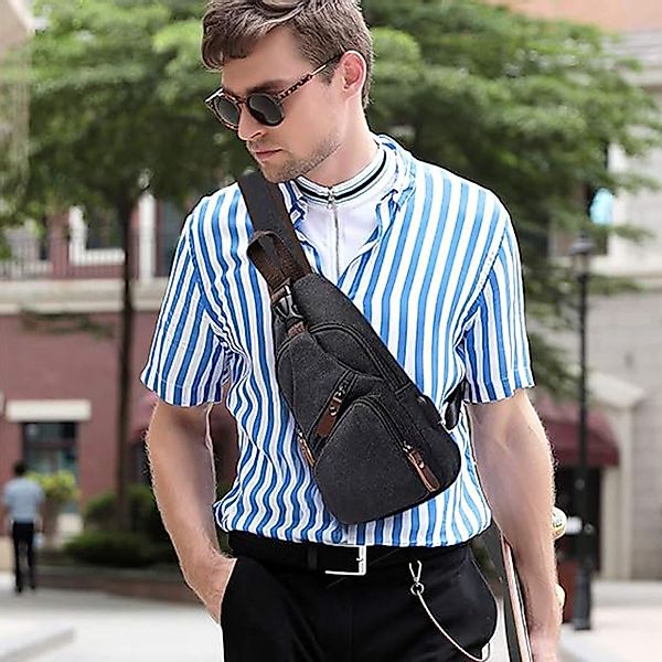 OKWISH Schultertasche Brusttasche Sling Schulter Rucksack günstig online kaufen