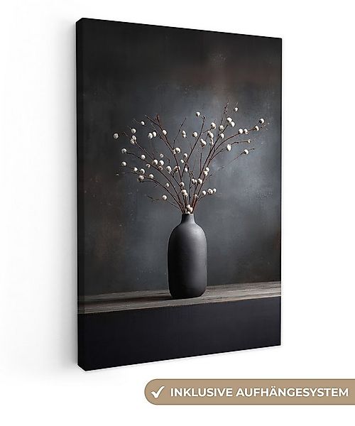 OneMillionCanvasses® Leinwandbild Äste - Vase - Kugeln - Weiß, Fotodruck (1 günstig online kaufen