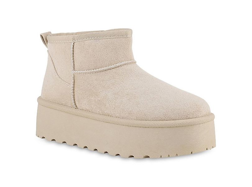 VAN HILL 840781 Winterstiefelette Damen Warm Gefütterte Winter Boots Bequem günstig online kaufen