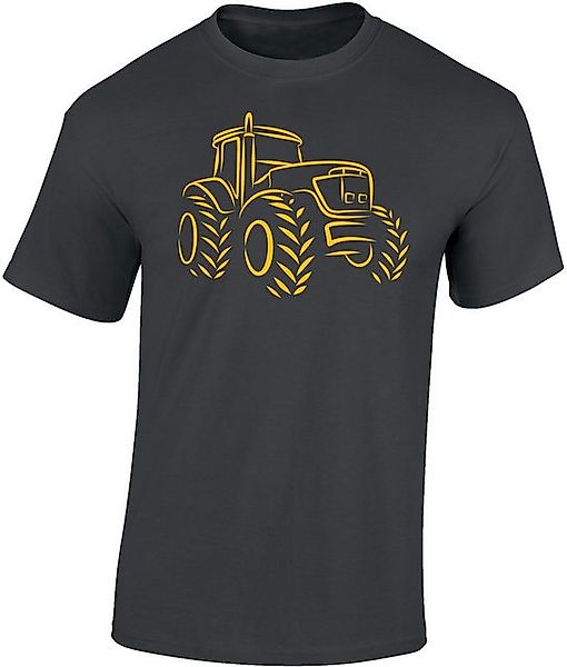 Baddery Print-Shirt "Traktor" T-Shirt Männer Herren günstig online kaufen