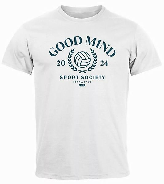 Neverless Print-Shirt Herren T-Shirt Sport Volleyball Grafik Good Mind Spor günstig online kaufen