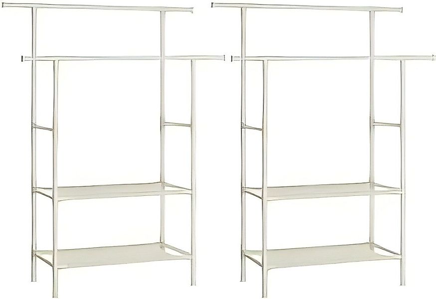 SONGMICS Kleiderständer, mit 2 Kleiderstangen, 2 günstig online kaufen
