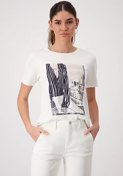 Monari Rundhalsshirt, mit Frontprint günstig online kaufen