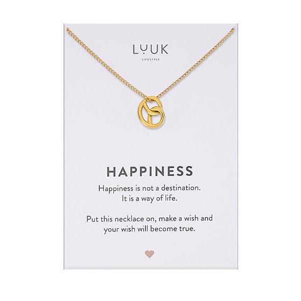 LUUK LIFESTYLE Kette mit Anhänger Brezel, günstig online kaufen