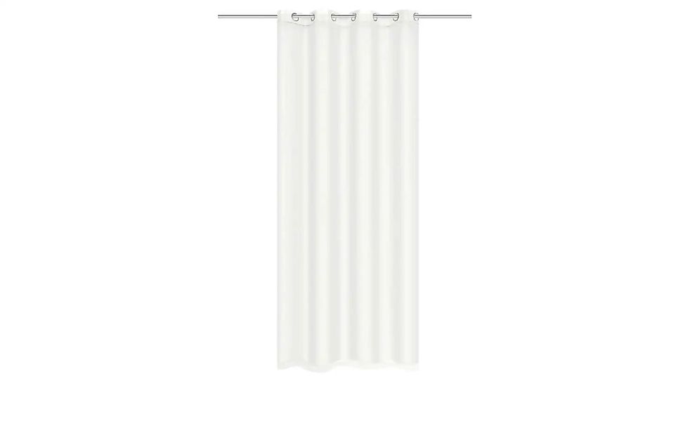 HOMEbasics Ösenschal   ¦ weiß ¦ Maße (cm): B: 140 H: 225 Gardinen & Rollos günstig online kaufen