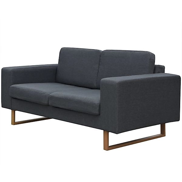 vidaXL 2-Sitzer und 3-Sitzer Sofa Set Dunkelgrau günstig online kaufen