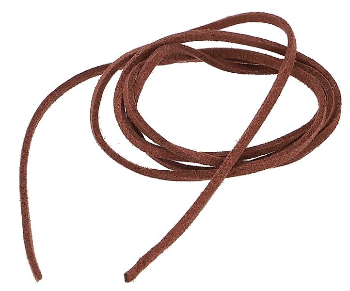 Guru-Shop Perlenkette Braunes Wildlederband 3 mm - 80 cm günstig online kaufen