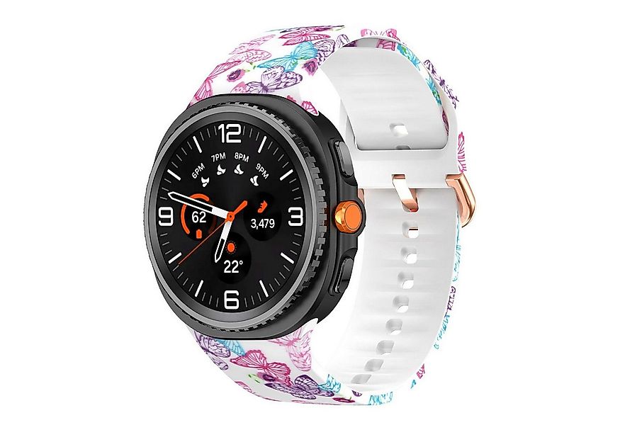 Wigento Smartwatch-Armband Silikon Motiv Design Armband für Samsung Galaxy günstig online kaufen