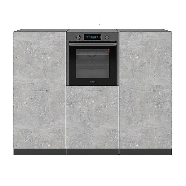 Vicco Küchenzeile R-Line, Beton/Anthrazit, 180 cm günstig online kaufen