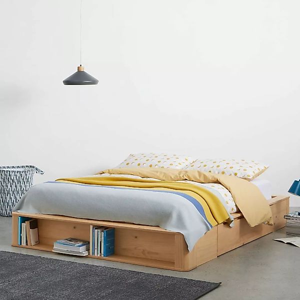Kano Plattformbett mit Schubladen (180 x 200 cm), Pinie - MADE.com günstig online kaufen