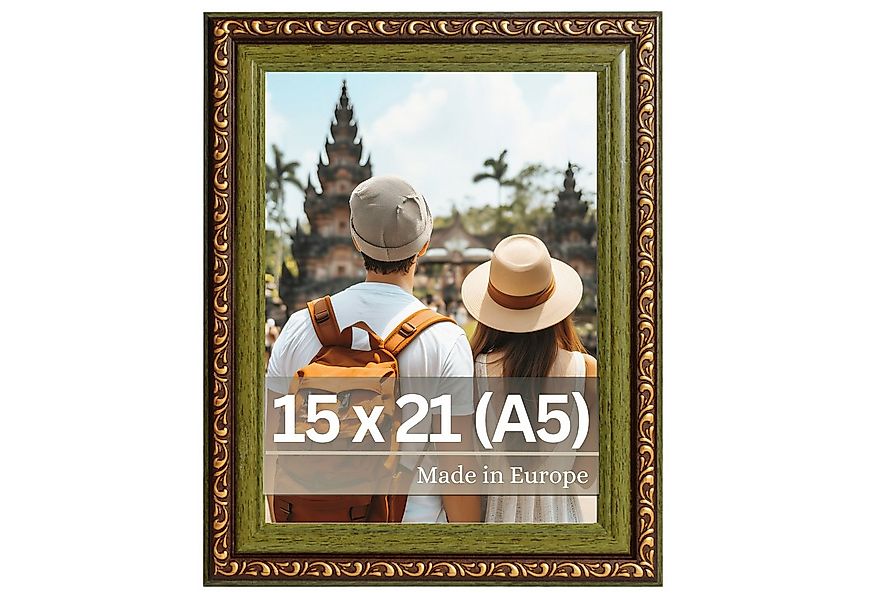 Victor (Zenith) Bilderrahmen Chagall, Antiker Bilderrahmen Grün Braun 15x20 günstig online kaufen