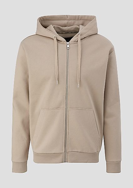 QS Outdoorjacke Basic-Sweatjacke Durchzugkordel günstig online kaufen