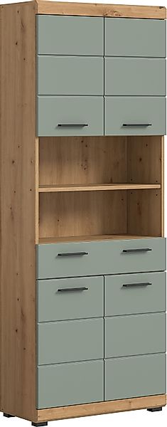 INOSIGN Hochschrank "Siena, Breite 74cm, 4 Türen, 1 Schubkasten, 2 offene F günstig online kaufen