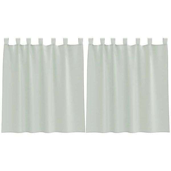 vidaXL Voile Vorhänge mit Schlaufen 2 Stk Hellgrau 140x140 cm 4102296 günstig online kaufen
