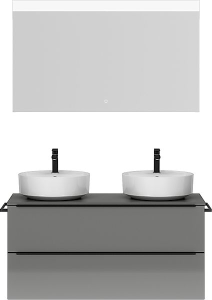 nobilia® Badmöbel-Set »Alvene«, (2 St., vormontiert, mit Soft-Close), Hochg günstig online kaufen