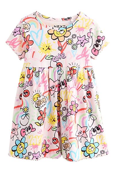 Next Jerseykleid Kurzärmeliges Jersey-Sommerkleid (1-tlg) günstig online kaufen