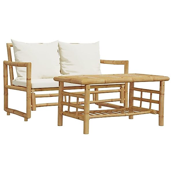 vidaXL Gartenlounge-Set 2-tlg. Garten-Sofagarnitur mit Kissen günstig online kaufen