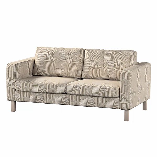 Bezug für Karlstad 2-Sitzer Sofa nicht ausklappbar, beige-ecru, Sofahusse, günstig online kaufen