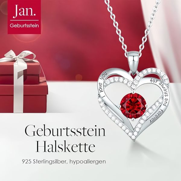 YMQHBS Herzkette 925 Sterling Silber Herz-Halskette günstig online kaufen