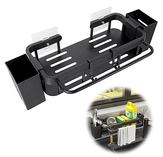 NUODWELL Küchenorganizer-Set Spülbecken Organizer Edelstahl mit Handtuchhal günstig online kaufen